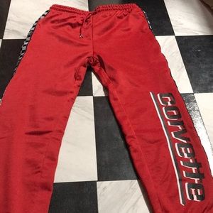 Red corvette sweats